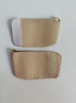 Gold Platform Protectors For Pole Dance Shoes in Fat Glitter Finish