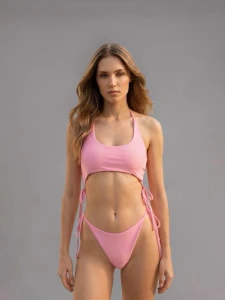 Vietri - One-piece swimsuit, tie-up | Candy Pink